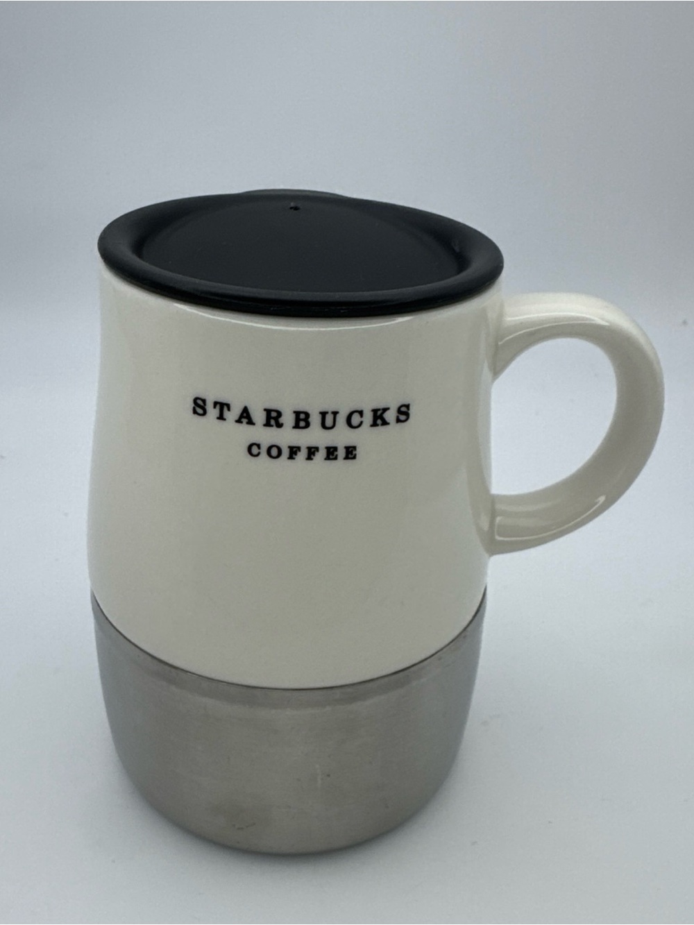 Starbucks 2006 14 oz Travel Mug Ceramic Stainless Steel Bottom